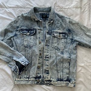 💙acid wash denim jacket💙